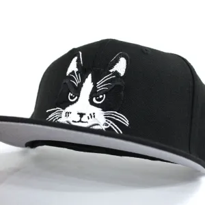 Cat New Era 59Fifty Fitted Hats (Black Gray Under Brim)